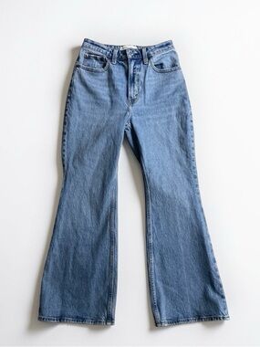 Abercrombie & Fitch Women's The Vintage Flare High Rise Curve Love Jeans Sz 25/0
